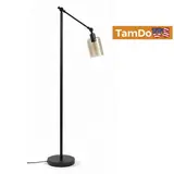 Adjustable Swing Arm Floor Lamp, 55.75", Bronze Finish, Reading Light - Thumbnail 1