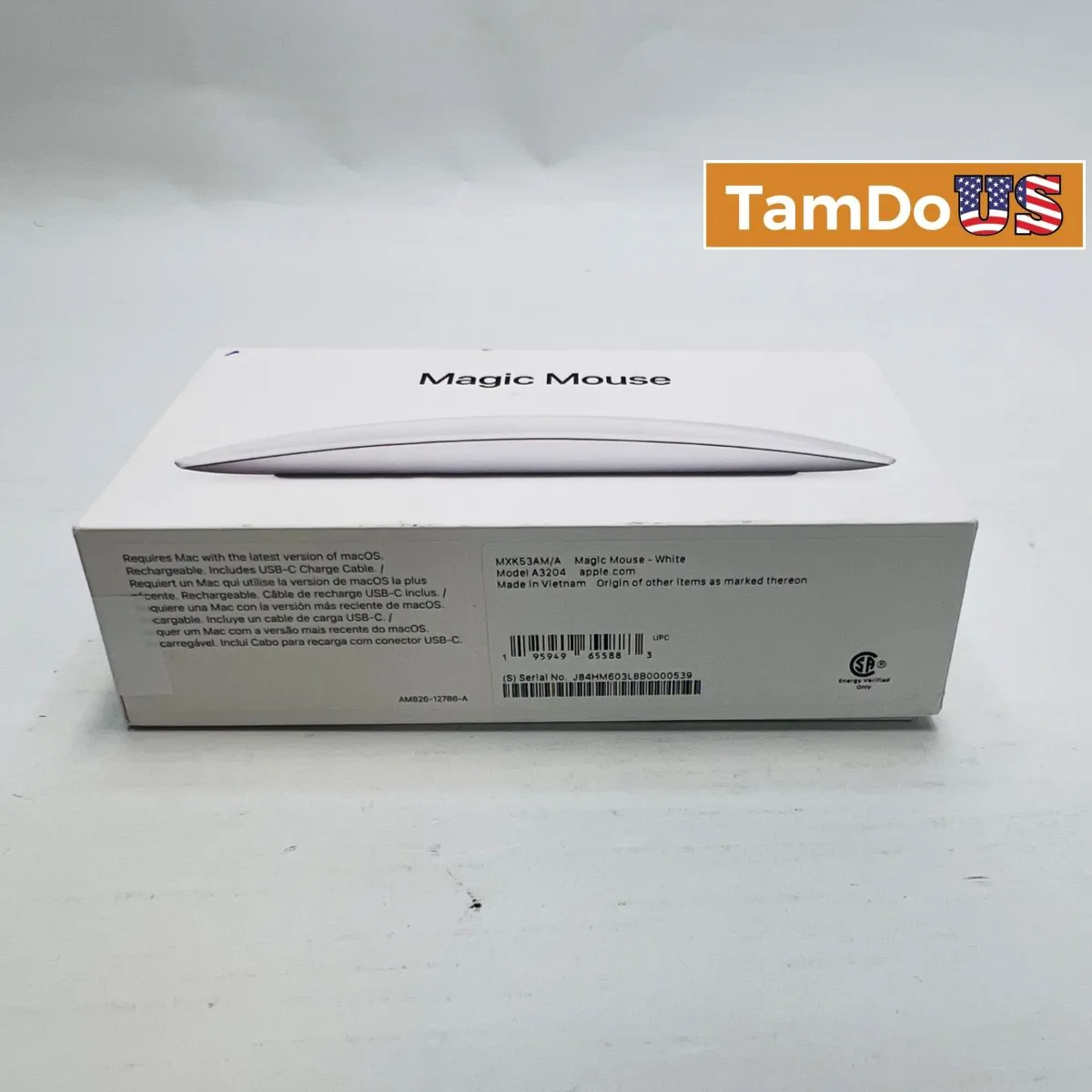 Apple Magic Mouse, White, USB-C Chargeable, Model A3204 - Photo 1 - Real photo at TamDoUS Salt Lake City