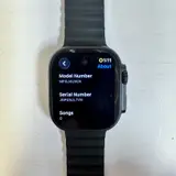 Apple Watch Ultra 3 (GPS+Cellular) 49mm Titanium Case with Black Ocean Band - Thumbnail 6