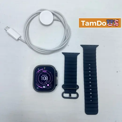 Apple Watch Ultra 3 (GPS+Cellular) 49mm Titanium Case with Black Ocean Band at TamDoUS Taylorsville