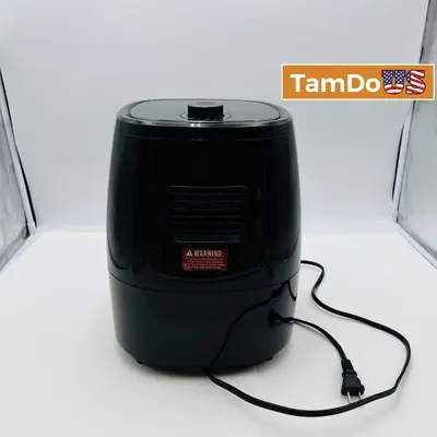 Chefman RJ38-SL-M-V3 Air Fryer, 3.6 Quart, 1500W, Black, Oil-Free Cooking at Small Kitchen Appliances in excellent condition