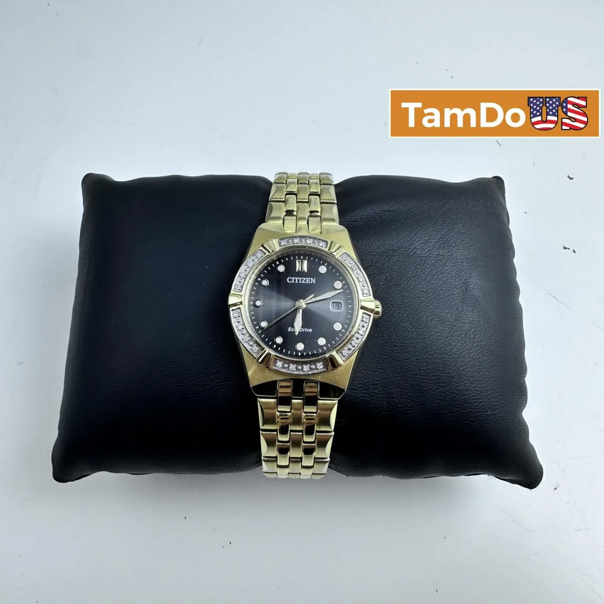 Citizen $476 Corso Diamond Gold Tone Watch 28mm Citizen EW271255E - Photo 1 - Real photo at TamDoUS Salt Lake City
