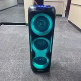 Dolphin Portable Bluetooth Party Speaker w/ LED Lights & Wired Microphone - Thumbnail 2