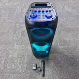 Dolphin Portable Bluetooth Party Speaker w/ LED Lights & Wired Microphone - Thumbnail 3