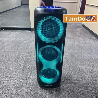 Dolphin Portable Bluetooth Party Speaker w/ LED Lights & Wired Microphone at Portable Audio & Headphones in excellent condition