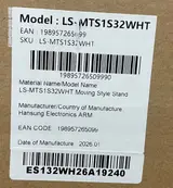 Moving Style Stand for Samsung 32" M7 M8 Monitor, LS-MTS1S32WHT, VESA 100x100 - Thumbnail 5