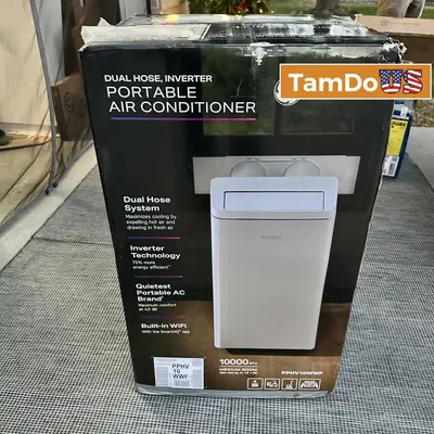 GE Profile Portable Air Conditioner 10,000 BTU Dual Hose Inverter WiFi Smart AC at Heating, Cooling & Air in new condition