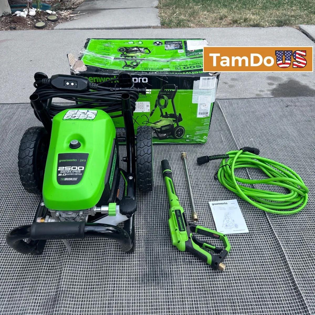 Greenworks 2500-PSI 2-GPM Cold Water Electric Pressure Washer - Photo 1 - Real photo at TamDoUS Salt Lake City