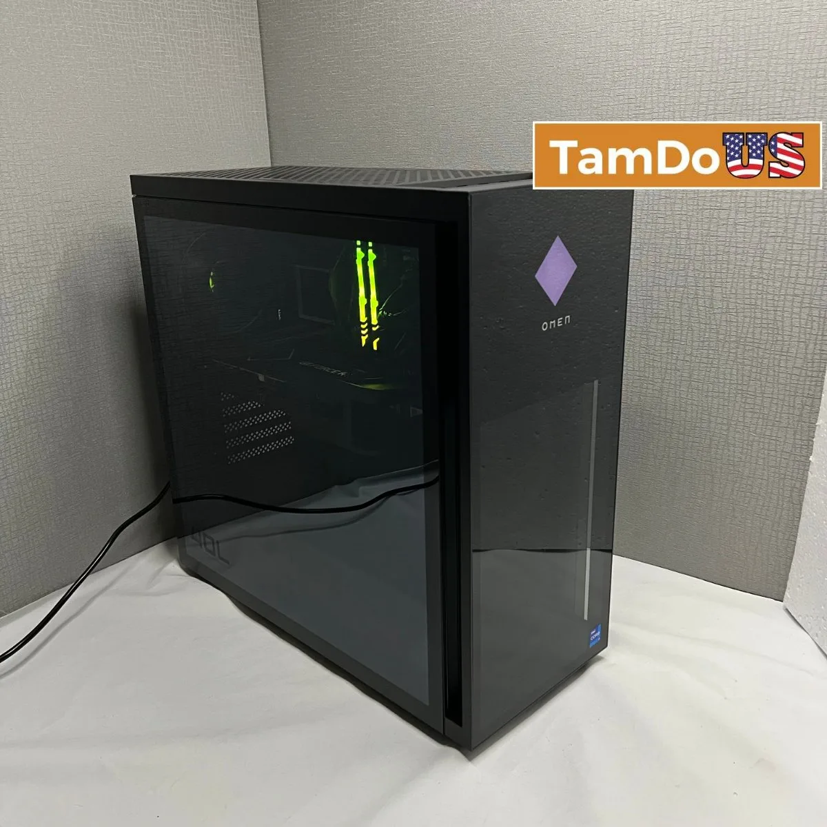 HP OMEN 40L Gaming Desktop, i7-12700KF, 16GB DDR4, 1TB SSD, RTX 3060 Ti - Photo 1 - Real photo at TamDoUS Salt Lake City