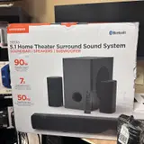 HyperGear SB51a 5.1 Home Theater Surround Sound System Bluetooth, 90W, Subwoofer - Thumbnail 8