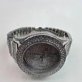 Iced Out Cross Watch $999 Men's 41mm, Full Rhinestone Dial, Gold-Tone Quartz - Thumbnail 10