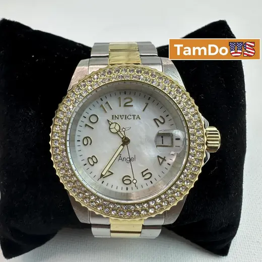 Invicta $269 Angel AIC-28675 Women's Watch 40mm MOP Dial Steel Gold 200M WR at TamDoUS Taylorsville