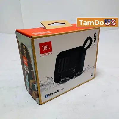 JBL Go 4 Portable Waterproof Wireless Bluetooth Speaker Black JBLGO4BLKAM at TV, Video & Home Audio in new condition