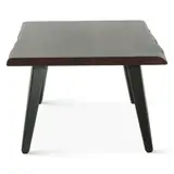 Kennedy 50" Coffee Table, Walnut Base, Black Powder Coated Metal Frame - Thumbnail 4