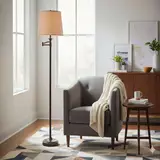 Kenroy Home 32215CBZ Floor Lamp 59" Height Classic Bronze Finish Living Room - Thumbnail 5