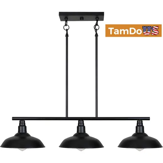 Kenroy Home 93512BL 3-Light Linear Pendant Ceiling Fixture, Black Finish at TamDoUS Taylorsville