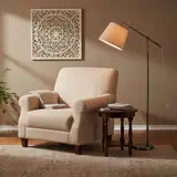 Kenroy Home Adjustable Swing Arm Floor Lamp 59", Classic Style, Bronze Finish - Thumbnail 2