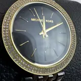 Michael Kors $250 Darci MK3322 Women's Watch 39mm Black Dial Glitz Steel Quartz - Thumbnail 8