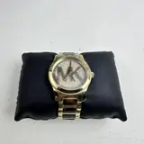 Michael Kors $310 MK5864 Women’s Gold-Tone Crystal Logo Watch 45mm - Thumbnail 2