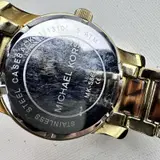 Michael Kors $310 MK5864 Women’s Gold-Tone Crystal Logo Watch 45mm - Thumbnail 9