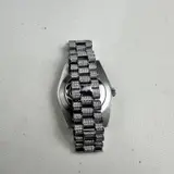Moissanite $2882 Presidential Watch 41mm, Blue Dial, 13.3CT VVS, White Gold Auto - Thumbnail 8