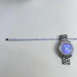Moissanite $2882 Presidential Watch 41mm, Blue Dial, 13.3CT VVS, White Gold Auto - Thumbnail 3