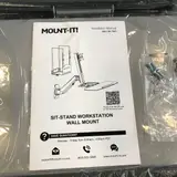 Mount-It! MI-7905 Sit-Stand Workstation Wall Mount Adjustable Monitor Arm - Thumbnail 2