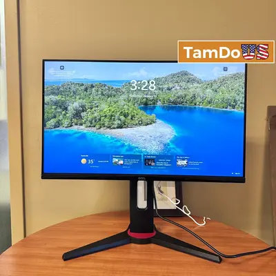 onn. 24" FHD 1080p 165hz 1ms FreeSync Gaming Monitor 100027813 VESA Mount 75x75 at Monitors, Projectors & Accs in excellent condition