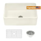 Ruvati Fiamma Undermount 33-in x 20-in Fireclay Single bowl Kitchen Sink - Thumbnail 1