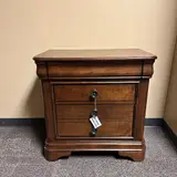 Solid Wood Nightstand CM750NSO – 3 Drawers, Heavy, High-End Walnut Finish - Thumbnail 6