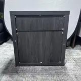 SICOTAS Tall Farmhouse Nightstand, Black Oak, Drawer & Shelf - Thumbnail 5