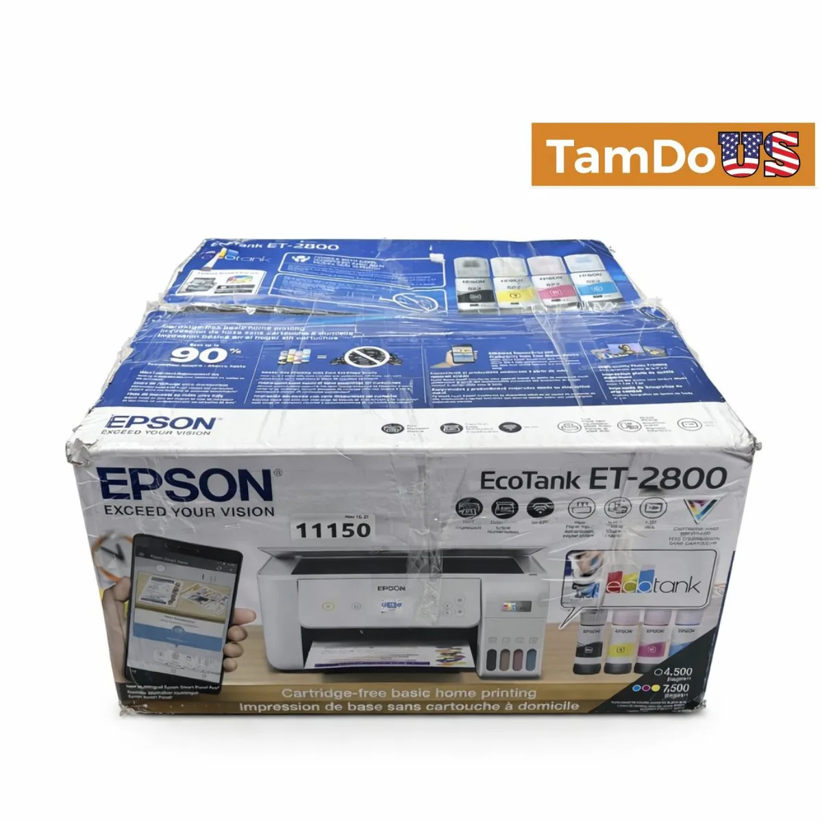 Epson EcoTank ET-2800 Wireless Color All-in-OneSupertank Printer, Scan and Copy - Photo 1 - Real photo at TamDoUS Salt Lake City