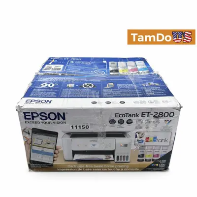 Epson EcoTank ET-2800 Wireless Color All-in-OneSupertank Printer, Scan and Copy at Printers, Scanners & Supplies in good condition