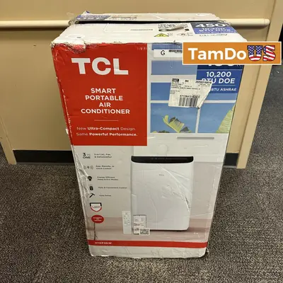 TCL 450 Sq. Ft. 10,000 BTU 3-in-1 Smart Portable Air Conditioner at Heating, Cooling & Air in excellent condition