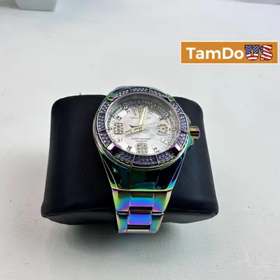 TechnoMarine $575 Cruise Glitz Women's Watch TM-121120, 39mm Iridescent Quartz at Watches, Parts & Accessories in excellent condition