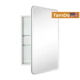 TEHOME Claytin 20x30 White Mirrored Medicine Cabinet Soft Close Surface/Recessed - Thumbnail 1