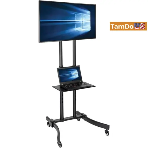 Tripp Lite Mobile Flat-Panel TV Floor Stand Cart Height-Adjustable LCD 32"-70" Displays (DMCS3770L) at TamDoUS Taylorsville