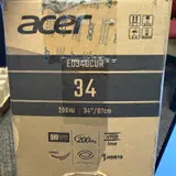 Acer ED340CUR 34" UltraWide QHD Curved VA Gaming Monitor 1ms - Thumbnail 4