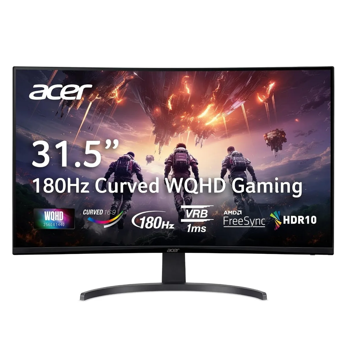 Acer Nitro EDB323QU S3 31.5" WQHD Curved Gaming Monitor 180Hz 1ms - Photo 1 - Real photo at TamDoUS Salt Lake City