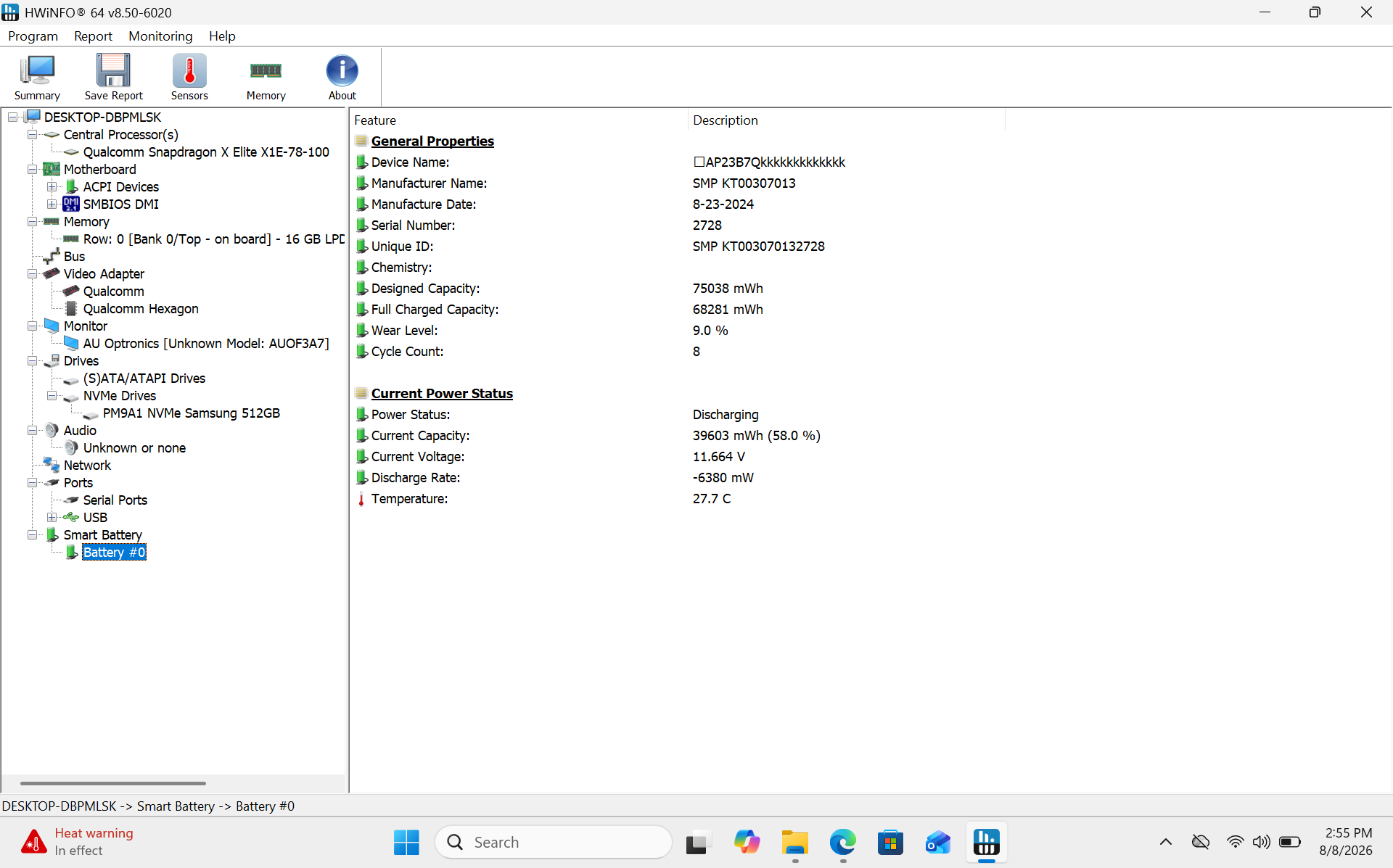 Acer Swift 14 AI Laptop, 14.5" 2.5K Touch, Snapdragon X Plus, 16GB, 512GB SSD - Thumbnail 2