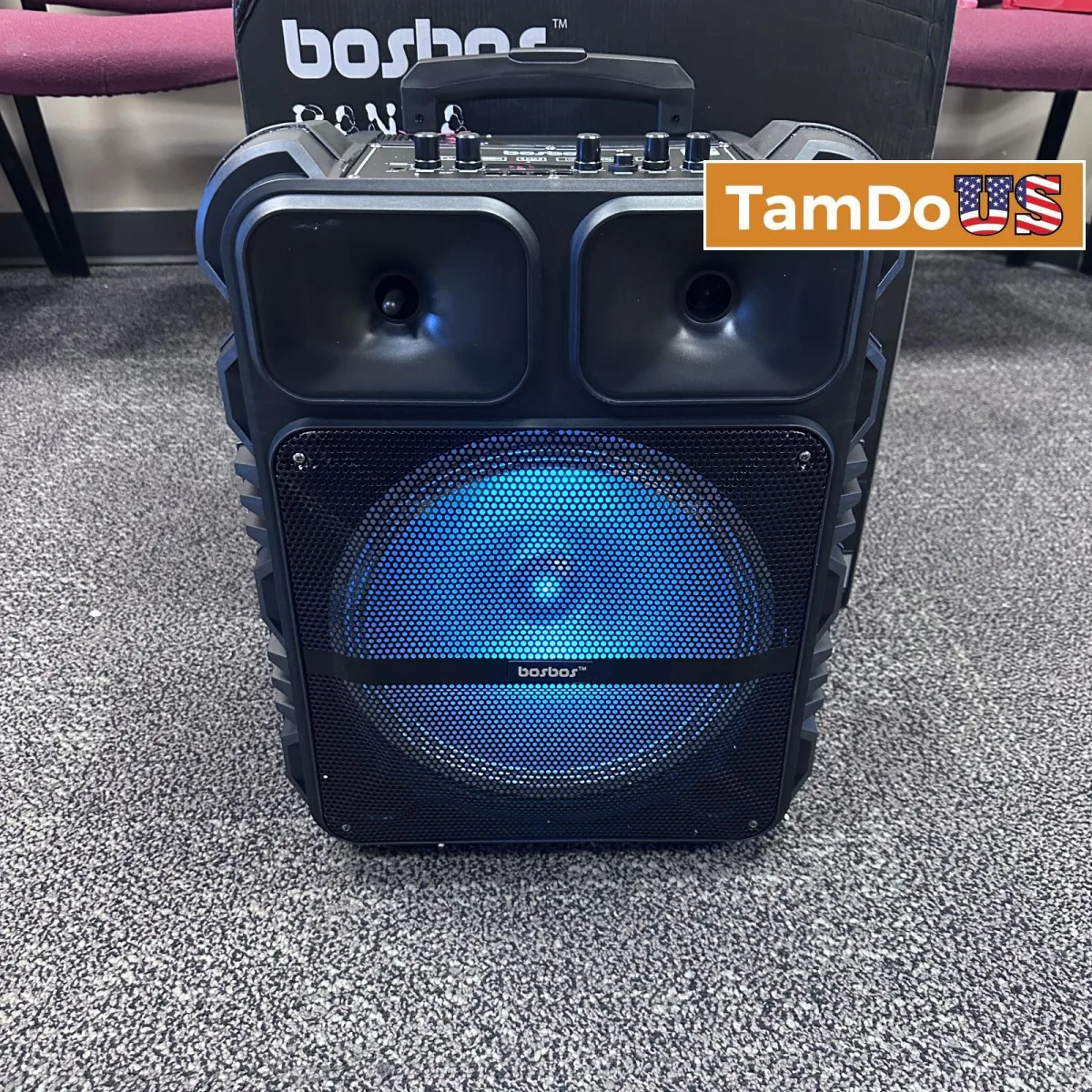 All-in-One Karaoke Solution – 12” Bluetooth Speaker with Mic & Adjustable Stand - Photo 1 - Real photo at TamDoUS Salt Lake City