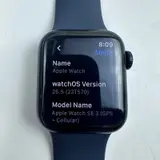 Apple Watch SE (3rd Gen, Cellular) 40mm Black AL Case Blue Sport Band - Thumbnail 7