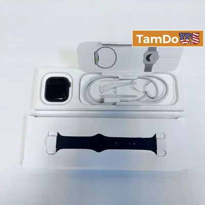 Apple Watch Series 10 (42mm, Cellular) Jet Black AL Black Sport Band S/M at TamDoUS in excellent condition
