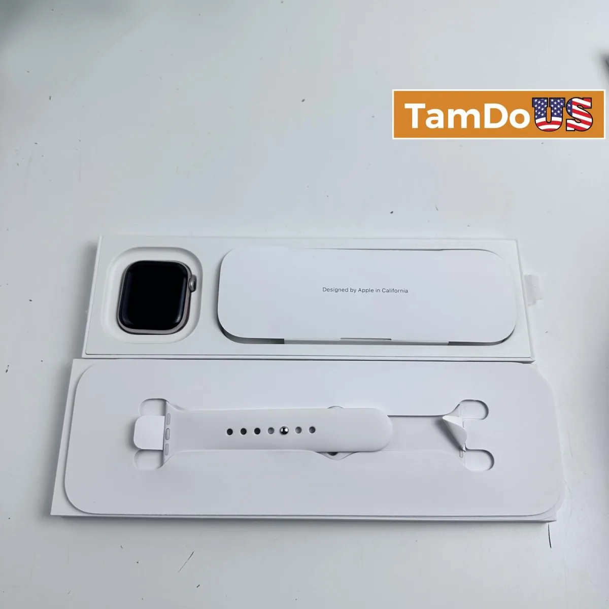 Apple Watch Series 10 (42mm, Rose Gold, Cellular) Blush Sport Band (S/M) - Photo 1 - Real photo at TamDoUS Salt Lake City