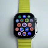 Apple Watch Ultra 1st Gen (49mm, GPS + Cellular) Titanium Case Yellow Ocean Band - Thumbnail 2