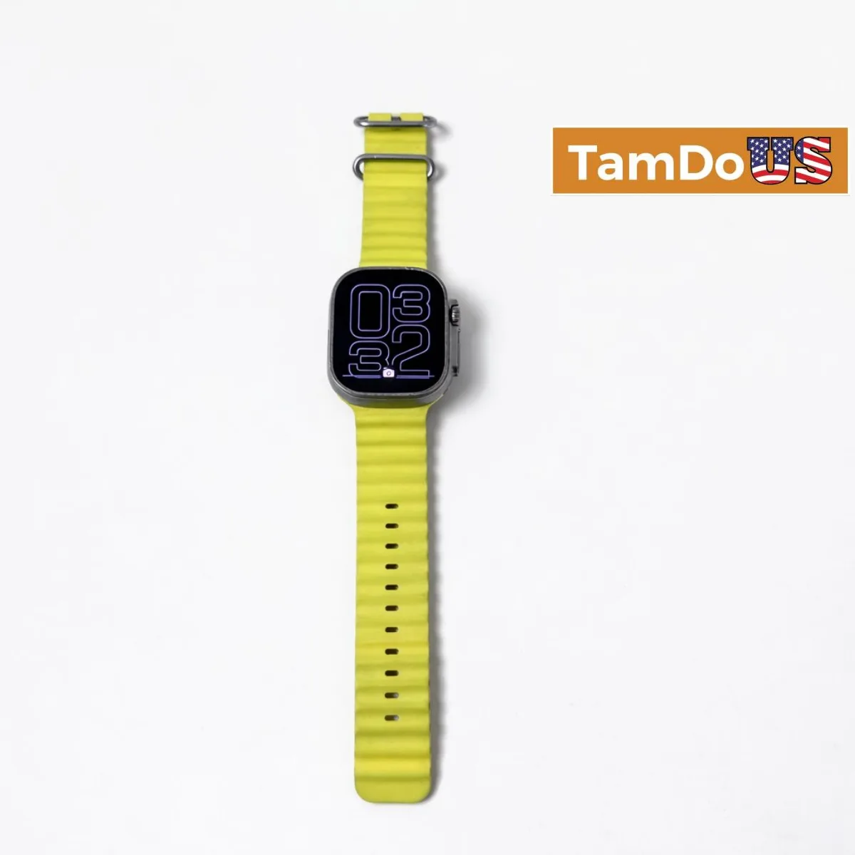 Apple Watch Ultra 1st Gen (49mm, GPS + Cellular) Titanium Case Yellow Ocean Band - Photo 1 - Real photo at TamDoUS Salt Lake City