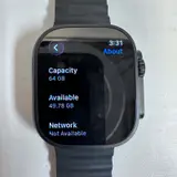 Apple Watch Ultra 3 (GPS+Cellular) 49mm Titanium Case, Black Ocean Band - Thumbnail 7