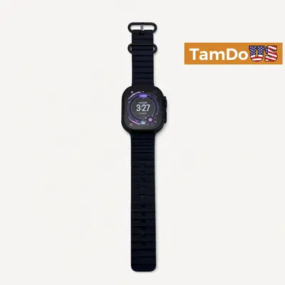 Apple Watch Ultra 3 (GPS+Cellular) 49mm Titanium Case, Black Ocean Band at Smart Watches in excellent condition