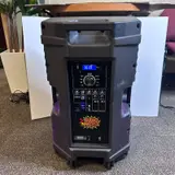 Audio Matrix CB1501 15" Translucent Bluetooth Party Speaker Wireless Mic & Stand - Thumbnail 5