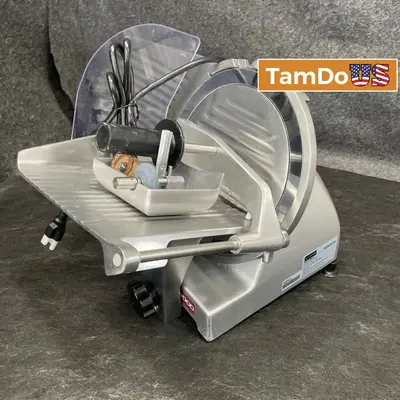 BESWOOD 250 10" Commercial Electric Food Meat Slicer Chromium Plated Blade 240W at Kitchen, Dining & Bar in good condition